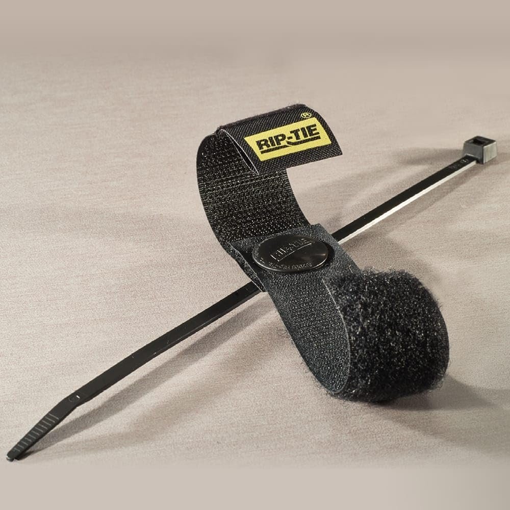 RIP-TIE 1" x 6" PIVOTING CableHanger, Accommodate Any Angle of Cable Run 10 Pack Red