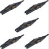 95-050-99 Pack of 5 UniCam Connectors, LC 50 um Multimode, Reflectance Values for Single-Mode are for 18 to 26C, Factory-Polished end face view 1