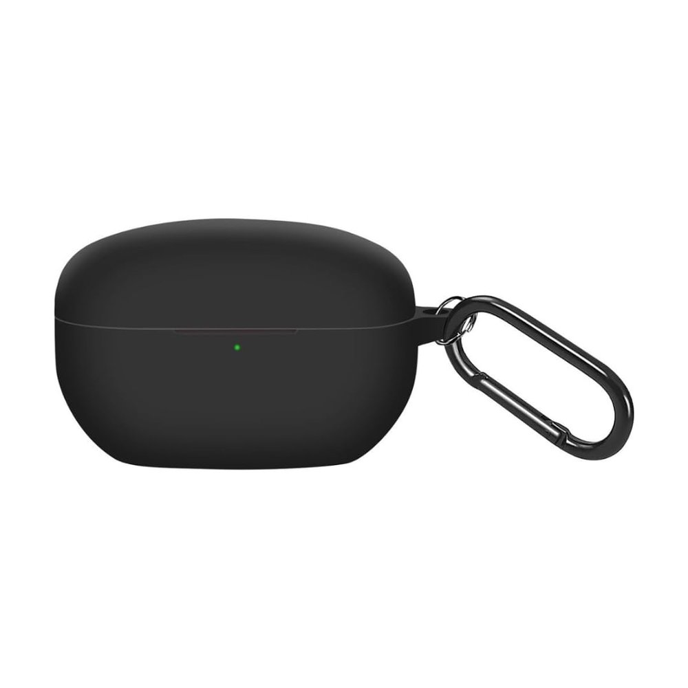 SaharaCase Venture Series Silicone Case for Sony WF-1000XM5 True Wireless Headphones - Ergonomic Closed Design, Triple Silicone Material Composition, Carabiner Clip - Black