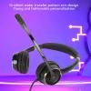 Yanmis Professional Wired Headphones, Telephone Headphones for Calls and Music, Ergonomic Noise Cancelling Headphones and Microphone for Computer, PC, Computer view 4