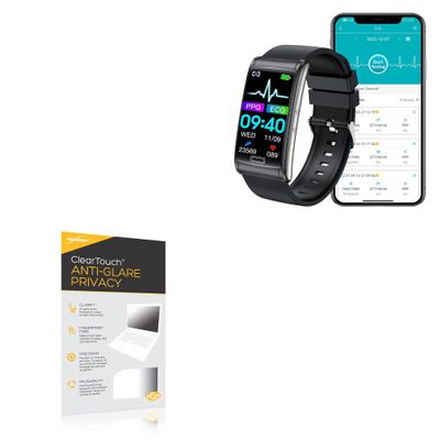 BoxWave Screen Protector Compatible with Koalarhealth KH60 - ClearTouch Anti-Glare Privacy (2-Pack), Privacy Screen Protector Flexible Film Anti-Glare