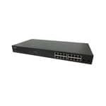 LANTRONIX SM16TAT2SA-NA Power Over Ethernet - PoE Smart Managed PoE+ Switch, 16-Port Gigabit PoE+, 2-Port 100/1000 SFP