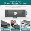 eormoe Faucet Mat for Kitchen Sink - Wider Diatomite Fast Drying Stone Sink Tray, Super Absorbent, Prevents Moisture Buildup - Faucet Splash Guard for Bathroom Counter (Dark Grey, 15x5.3inch) view 2