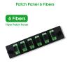 Duogalia 6 Simplex SCAPC Fiber Patch Panel with Simplex Singlemode Green SC Adapters, 6 Fiber Ports (4-Pack) view 3