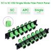 Duogalia 6 Simplex SCAPC Fiber Patch Panel with Simplex Singlemode Green SC Adapters, 6 Fiber Ports (4-Pack) view 4