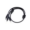 QLXHBOT 2 Pack Black DC Extension Cord 1 Female to 3 Male 5.5mm X 2.1mm CCTV DC Power Supply Splitter Cable for Security Camera, LED Strip, CCTV IP Surveillance view 3