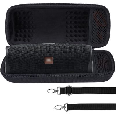 Lebakort Hard Case Compatible with JBL Charge 5 Charge 4 Waterproof Speaker (Black Case)