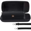 Lebakort Hard Case Compatible with JBL Charge 5 Charge 4 Waterproof Speaker (Black Case) view 1