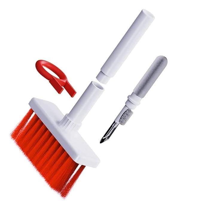 DirectNine Basics 5-in-1 Multi-Function Laptop Cleaning Brush/Keyboard Cleaning kit/Gadget Cleaning kit Gap Duster Key-Cap Puller for Laptop, Keyboard and Earphones(Multi Colour), RT999
