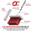 DirectNine Basics 5-in-1 Multi-Function Laptop Cleaning Brush/Keyboard Cleaning kit/Gadget Cleaning kit Gap Duster Key-Cap Puller for Laptop, Keyboard and Earphones(Multi Colour), RT999 view 4