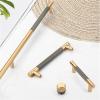 Nordic Furniture Cabinet Wardrobe Handle Grey Gold Solid T Bar Luxury Kitchen Cupboard Drawer Door Pull Room Home Round Knob 1Pcs (Color : 6850-Single Hole) view 1