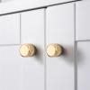 Nordic Furniture Cabinet Wardrobe Handle Grey Gold Solid T Bar Luxury Kitchen Cupboard Drawer Door Pull Room Home Round Knob 1Pcs (Color : 6850-Single Hole) view 3