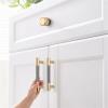 Nordic Furniture Cabinet Wardrobe Handle Grey Gold Solid T Bar Luxury Kitchen Cupboard Drawer Door Pull Room Home Round Knob 1Pcs (Color : 6850-Single Hole) view 4