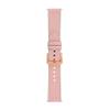 C2D JOY Leather & Silicone Mixed Strap Compatible with vivosmart 5 Replacement Watch band with New Transparent Case M/L-Pink view 4