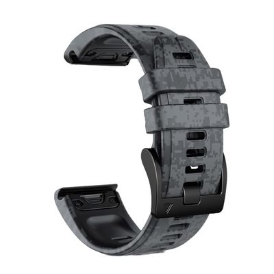 Clouism 22 26mm Silicone Watch Band Strap For Garmin Fenix 7 7X 6 6X 5X 5 Plus 3HR Forerunner 935 945 Epix Quick Releas Smart Watchband (Color : Medium, Size : 26mm Fenix 7X)