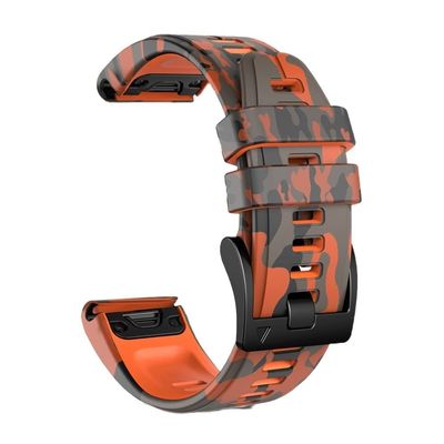 Clouism 22 26mm Silicone Watch Band Strap For Garmin Fenix 7 7X 6 6X 5X 5 Plus 3HR Forerunner 935 945 Epix Quick Releas Smart Watchband (Color : P, Size : 26mm width)