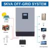 PDOLIGBDN 5000W Solar Inverter 48V Pure Sine Wave Inverter 220VAC Output 4000W Built-in 50A PWM Solar Charge Controller Power Inverter view 2