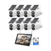AKAVIG 8CH 4MP Solar Power Security Camera System, Outdoor Wireless WiFi Surveillance NVR Kit with Color Night Vision, Two Way Audio, with 2T Hard Disk and 8 Cameras view 1
