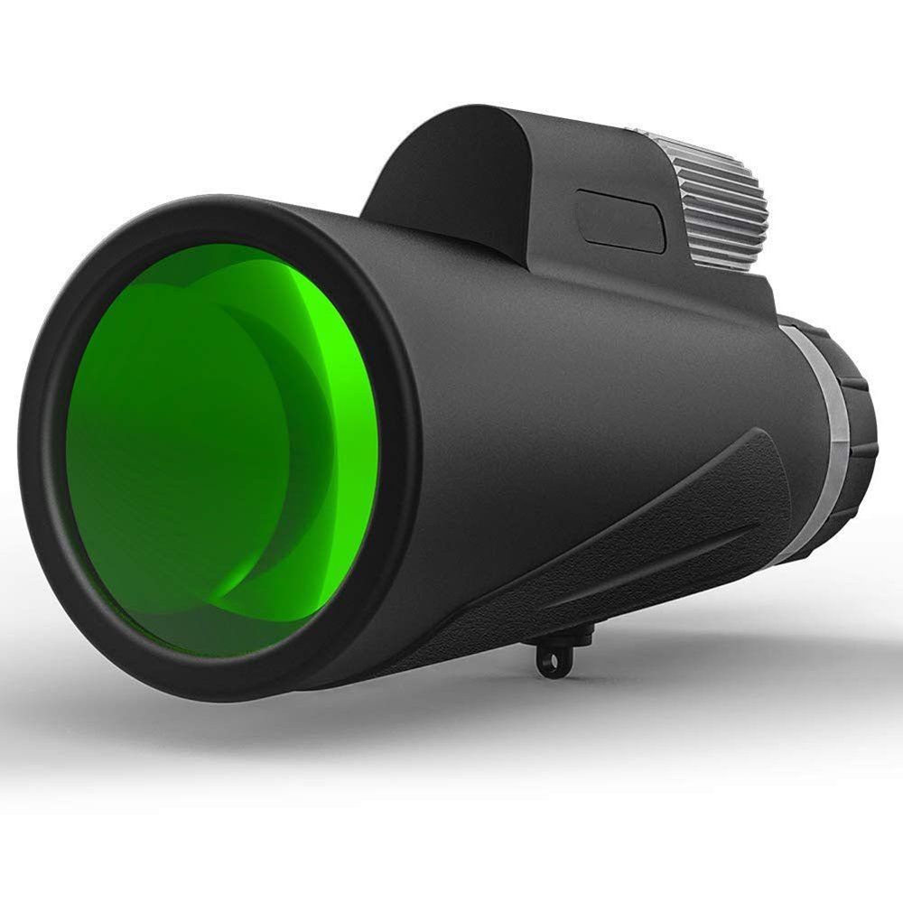 DJXIK Monocular Telescope12x42, Mini HD Low-Light Night Vision Telescope Waterproof, BAK4 Multi-Layer Coated Zoom Optical Lens, Suitable for Outdoor Hunting, Camping, Hiking