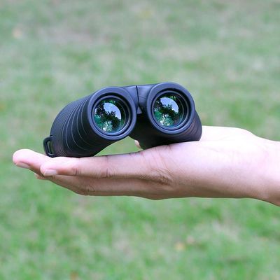 DJXIK Mini Portable 10X25 Binoculars, Compact and Foldable Low Light Night Vision Waterproof, Suitable for Bird Watching, Hunting, Concerts and Sports