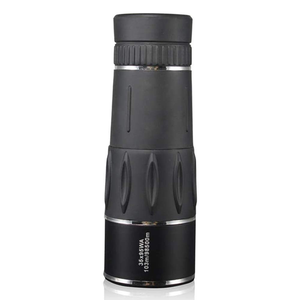 DJXIK High Magnification 35X95 Monocular Telescope, HD Low-Light Night Vision Mini Portable Zoom Telescope, Suitable for Bird Watching, Hunting, Camping, Travel,Black