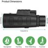DJXIK 40X60 Monocular Telescope, High-Definition Portable Waterproof Low-Light Night Vision, Equipped with Smartphone Holder and Tripod, Suitable for Outdoor Hunting view 2