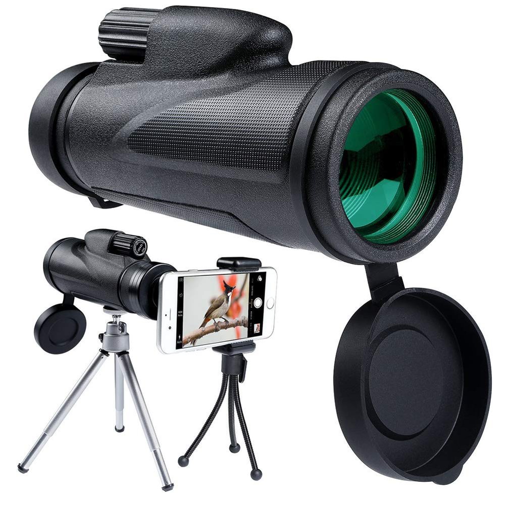 DJXIK 12X50 Binoculars, High-Definition Low-Light Night Vision Waterproof, Outdoor Portable Mobile Phone Camera Lens, Used for Bird Watching/Hunting/Travel