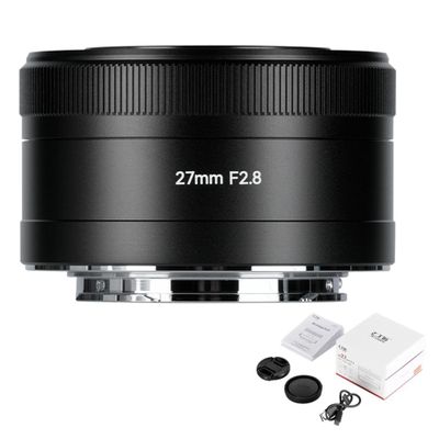 7artisans 27mm F2.8 Auto Focus Camera Lens for Sony E Mount,APS-C,Large Aperture, Prime,STM AF Cameras Lenses for A5000 A5100 A6000 A6100 A6300 A6400 A6500 A6600 NEX-3 NEX-3N NEX-3R NEX-5T