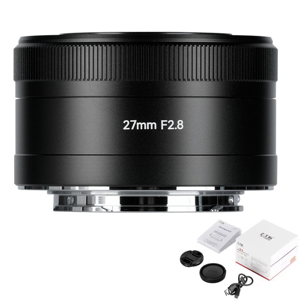 7artisans 27mm F2.8 Auto Focus Camera Lens for Sony E Mount,APS-C,Large Aperture, Prime,STM AF Cameras Lenses for A5000 A5100 A6000 A6100 A6300 A6400 A6500 A6600 NEX-3 NEX-3N NEX-3R NEX-5T