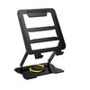 JIEMAOJM Laptop Stand for Desk with Stable Heavy Base Adjustable Height Multi-Angle Ergonomic Metal Riser Holder Foldable Mount Elevator Compatible with Under 17 Inches Can Be Rotated 360 (Black) view 1
