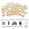SOLUSTRE 50pcs Connectors Inline Coupler Adapter Pc Telephone Line Extension Jack Design for Landline Use Compact and Lightweight for Easy Installation view 4
