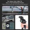 TOMSHUB Stainless Steel Cable Tie Gun with 100 Pcs 11.8 inch Metal Zip Ties Tool, Heavy Duty Self-locking Cable Tie Gun Kit for Fastening and Cutting Fence Exhaust Pipe Outdoor view 3