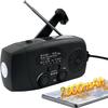 Emergency Hand Crank Radio with LED Flashlight for Emergency, AM/FM NOAA Portable Weather Radio with 2000mAh Phone Charger, USB Charged & Solar Power for Camping, Emergency (Black) view 1