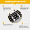 100PCS 304 Stainless Steel Metal Zip Ties - 12mm Wide Metal Zip Ties Heavy Duty OutdoorSelf-Locking Stainless Steel Zip TiesSuitable for Machinery, Vehicles, Farms, Cables, Pipelines, Fences(250mm) view 3