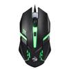 DirectNine Basics Zeb.RONICS New Launch Uzi High Precision Wired Gaming Mouse with 4 Buttons, Rainbow LED Lights, DPI Switch with 800/1200/1600/2400 DPI, Plug & Play, 3 Million clicks, Lightweight Mouse, Black view 1