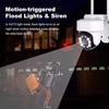 CSLWJ Outdoor 8CH 5MP HD Security Camera Kit with 8 PTZ Cameras, Wireless WiFi Home Surveillance Cameras System with Two Way Audio, Color Night Vision, Remote Viewing view 3