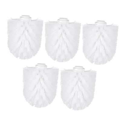 Replacement Toilet Brush Heads 5Pcs Round Ball Shaped Plastic