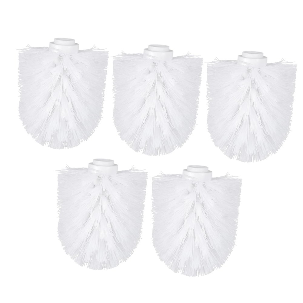 Replacement Toilet Brush Heads 5Pcs Round Ball Shaped Plastic