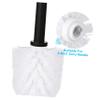 Replacement Toilet Brush Heads 5Pcs Round Ball Shaped Plastic view 2