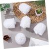 Replacement Toilet Brush Heads 5Pcs Round Ball Shaped Plastic view 3