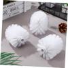 Replacement Toilet Brush Heads 5Pcs Round Ball Shaped Plastic view 4