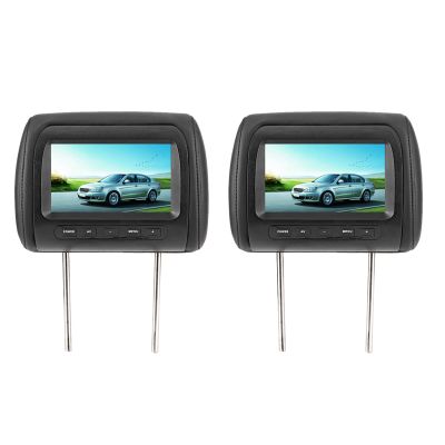 CFTGIW Dual headrest Screen 2pcs 7 in Control Adjustable Headrest LCD Video Player USB MP5 Display Black for Car Player Headrest Display, CFTGIWwvt89705ro