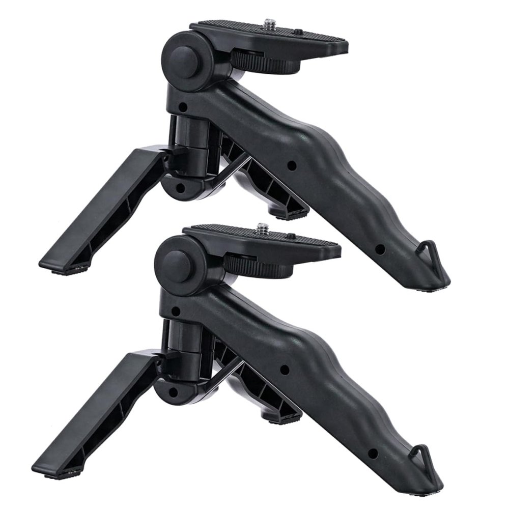Angoily 2pcs Mini Camera Tripod Action Camera Holder Lightweight Desktop Stand for Vlogging Selfie Portable Tripod for Video Photography Flexible Use for
