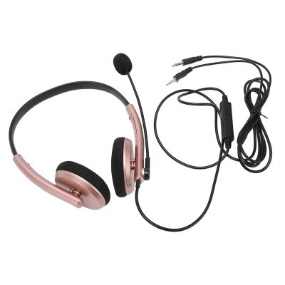 Yanmis USB Headset with Microphone for PC Laptop,Headphones with Microphone with Noise Cancelling for Computer,Wired In-Ear Headphones for Call Center