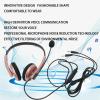 Yanmis USB Headset with Microphone for PC Laptop,Headphones with Microphone with Noise Cancelling for Computer,Wired In-Ear Headphones for Call Center view 3