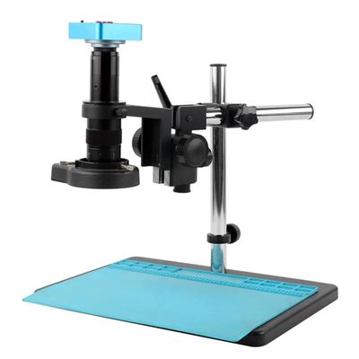 Microscope Accessories Kit Microscope Video Camera set 48MP 51MP 2K 4K HDMI USB Phone Jewelry Appraisal Repair Testing Check Rotatable 180X 300X Digital Video Microscope Camera Set Microscope Slides (