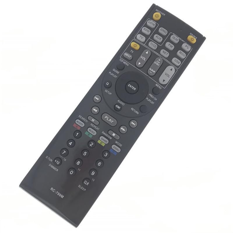 KRPTQJoo Replacement Remote Applicable for Onkyo DTR-7.9 DTR-40.2 DTR-80.2 RC-772M DTR-50.1 DTR-30.2 RC-809M RC-867M DTR-7.8 DTR-8.9 DTR-4.5 DTR-5.6 DTR-6.5 DTR-6.8 DTR-9.9 Receiver