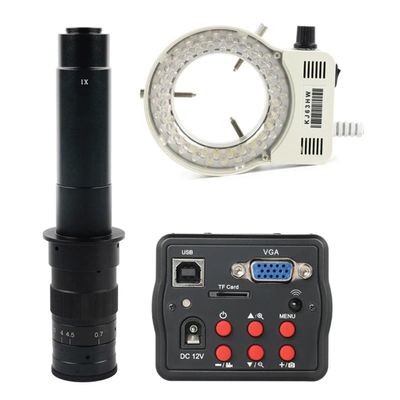 Microscope Accessories Kit Microscope Cameras 1080P VGA USB TF Video Recorder Industrial Electronic Digital Video Microscope Camera For Phone CPU PCB Repair Soldering Microscope Slides ( Color : 300x