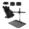 Microscope Accessories Kit 7-45X 3.5X-90X Trinocular Stereo Zoom Microscope Phone Soldering Repair Platform Stand with 0.5X 1.0X 0.7X 2.0X Objective Lens Microscope Slides ( Color : With 1.0x 0.5x 1.5 view 1