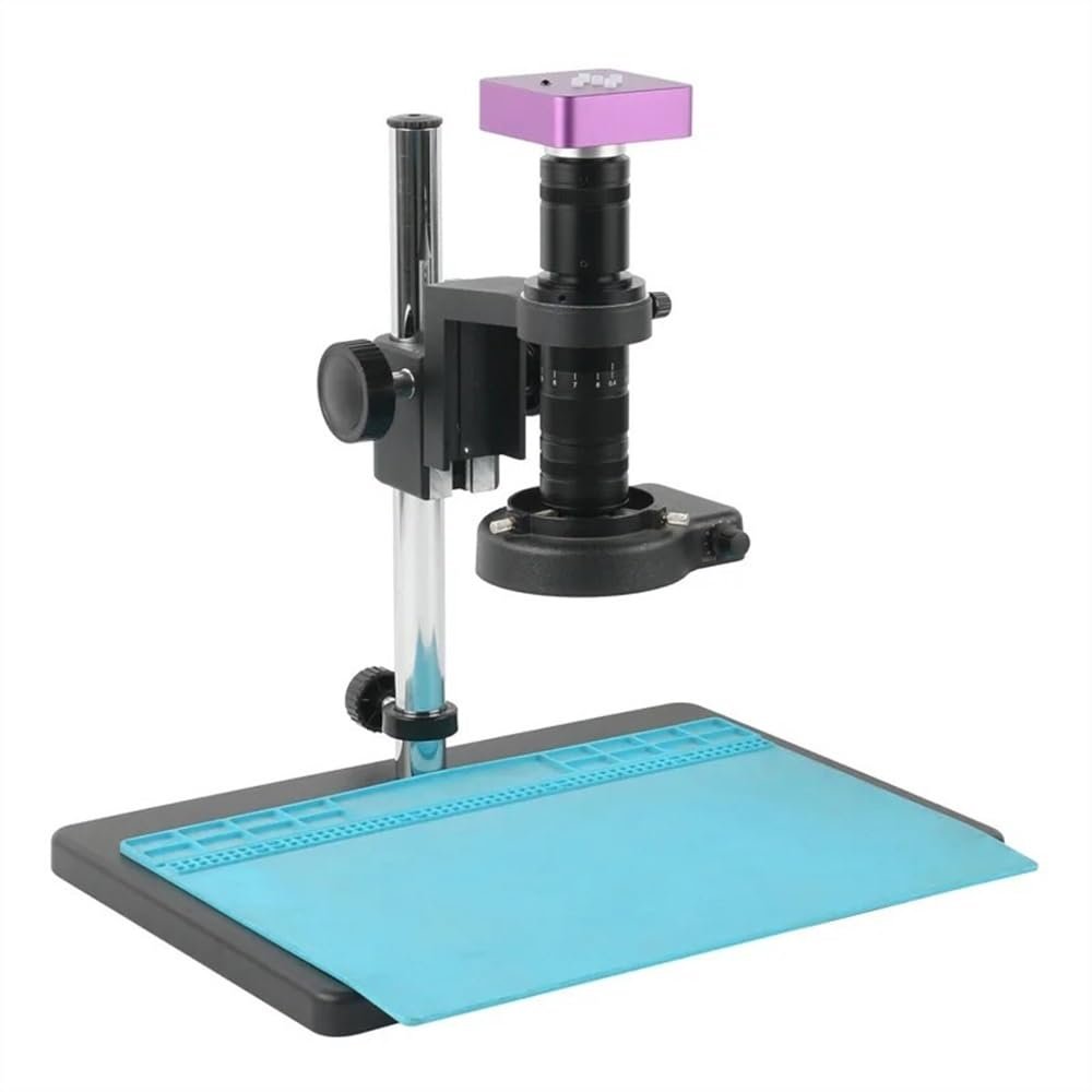 Microscope Accessories Kit 48MP 51MP 4K 2K HDMI USB VGA Video Microscope Camera with 200X 300X 600X 800X Parallel Light Path Monocular Zoom C mount Lens Microscope Slides ( Color : 51MP TF HDMI USB ,